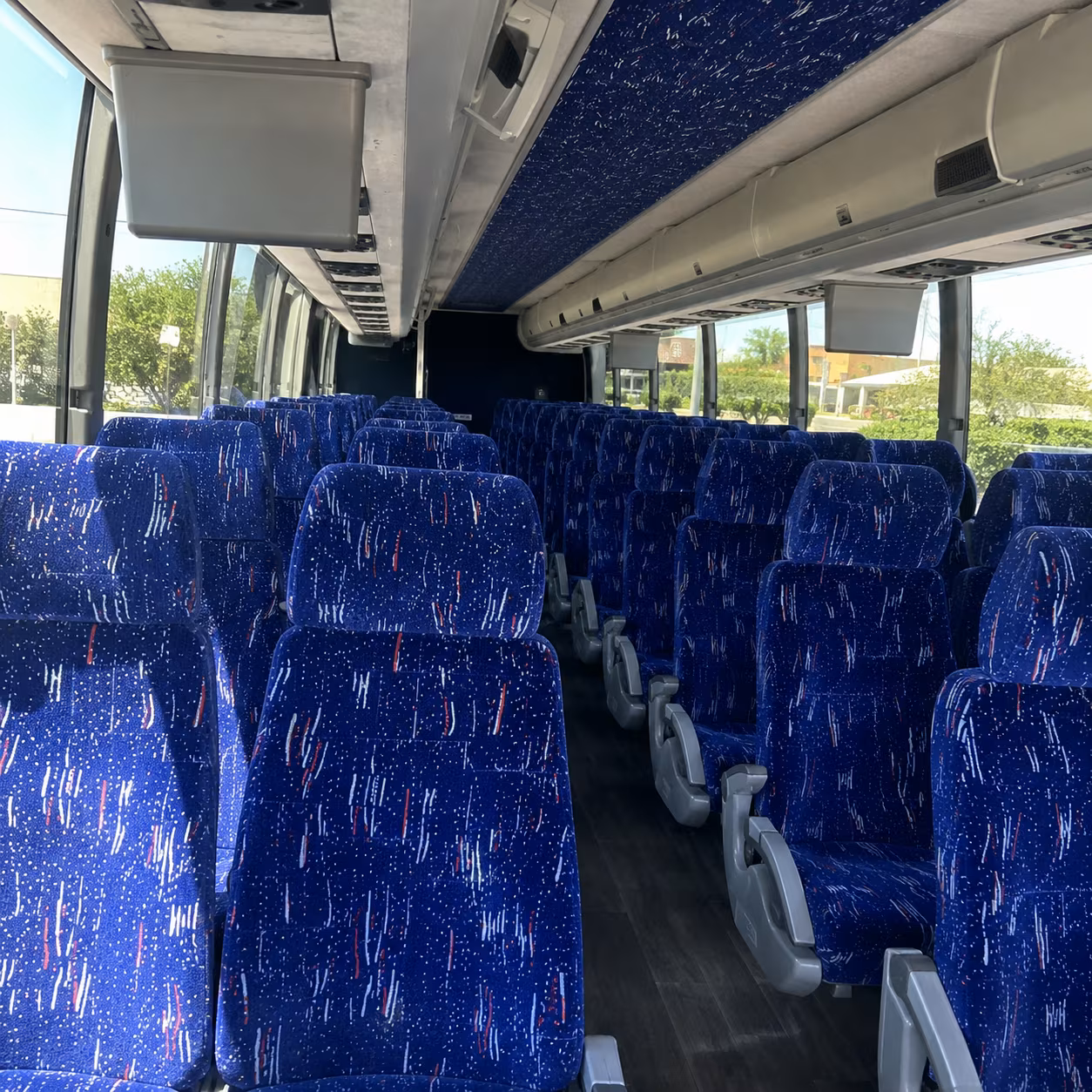 glendora charter bus rental interior